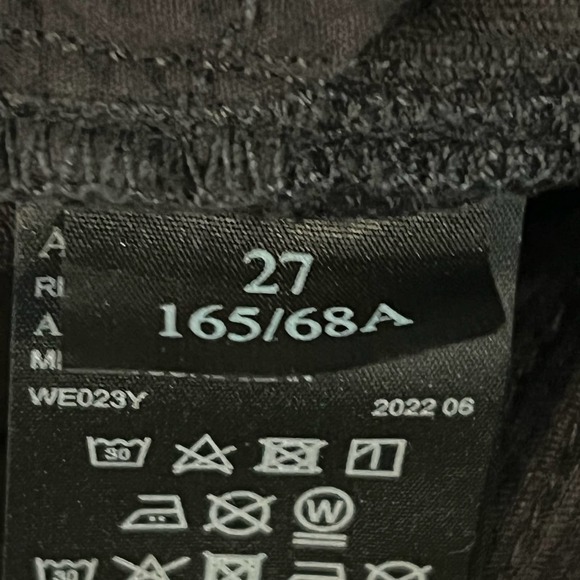 ALL SAINTS MILLER CORDUROY SKINNY JEANS IN BLACK NWT WOMEN'S SIZE 27 - Picture 14 of 16